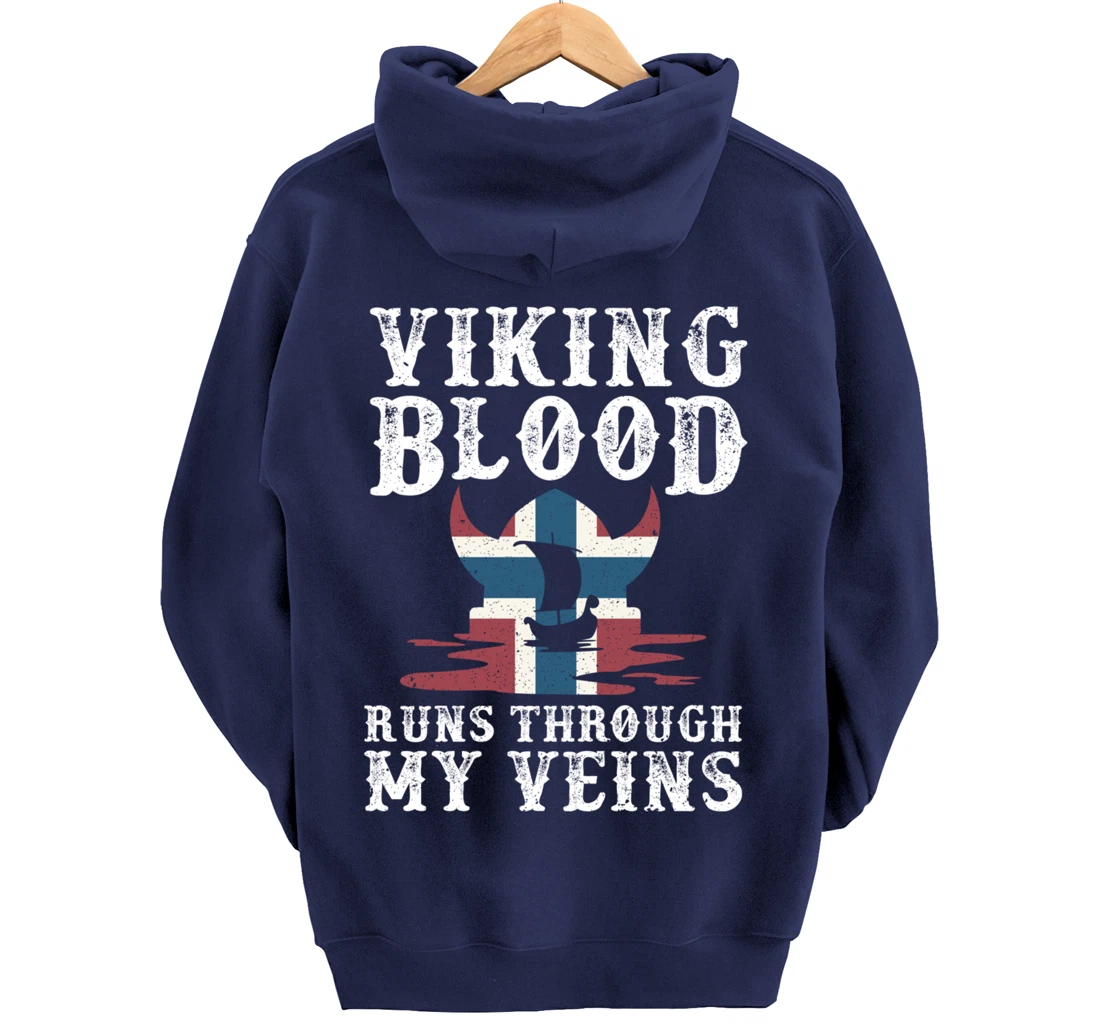 Northern Viking Norwegian Blood Norway Pullover Hoodie