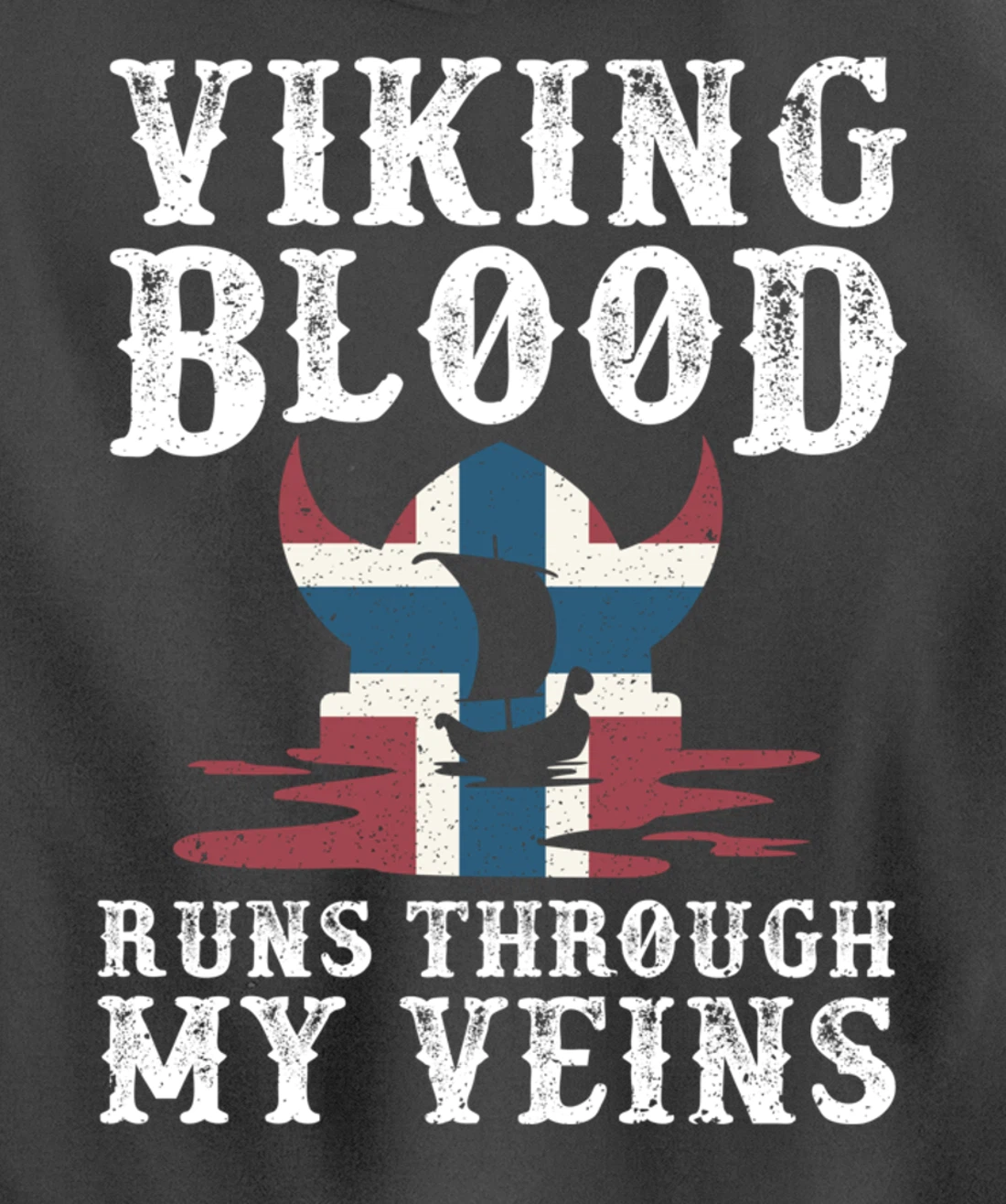 Northern Viking Norwegian Blood Norway Pullover Hoodie