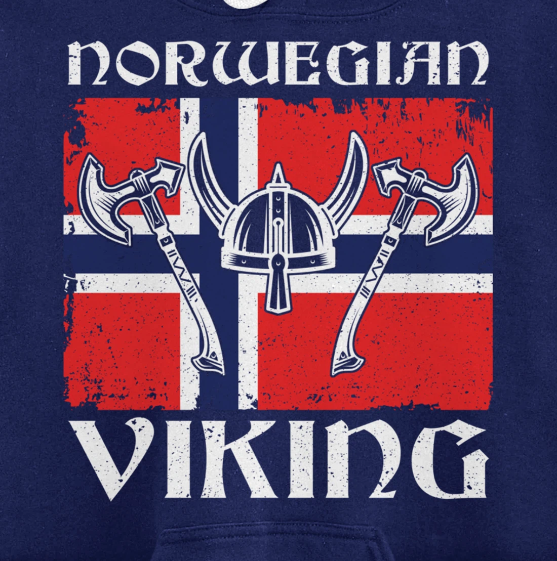 Viking Blood Norway Warrior Gift Norway Pullover Hoodie