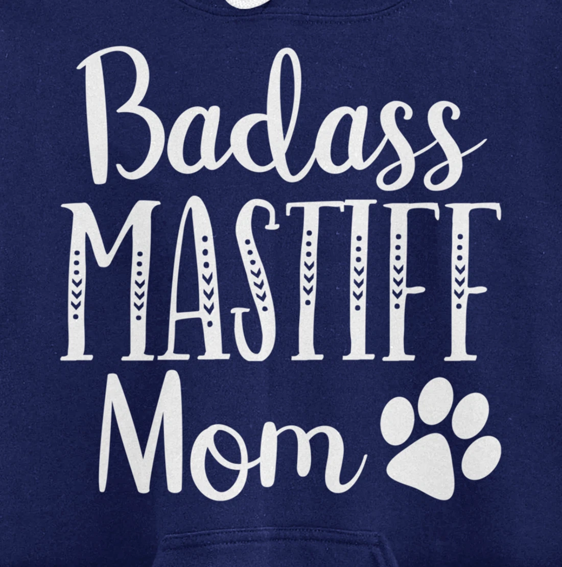 BadAss Bullmastiff Dog Mom Mastiff Lover Funny Owners Funny Pullover Hoodie