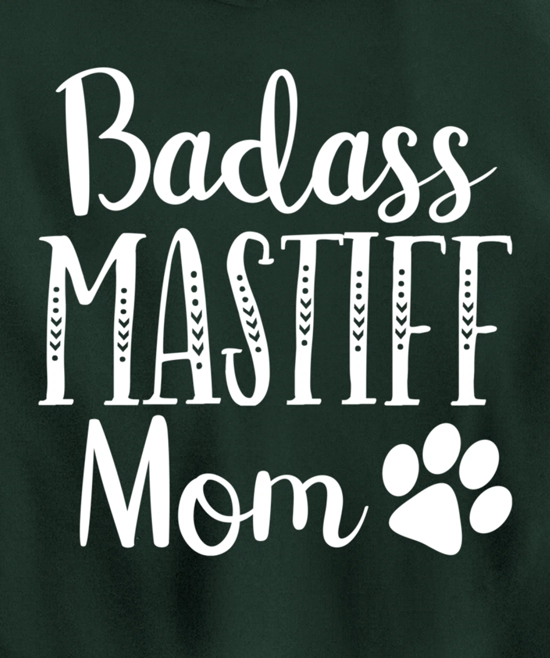 BadAss Bullmastiff Dog Mom Mastiff Lover Funny Owners Funny Pullover Hoodie