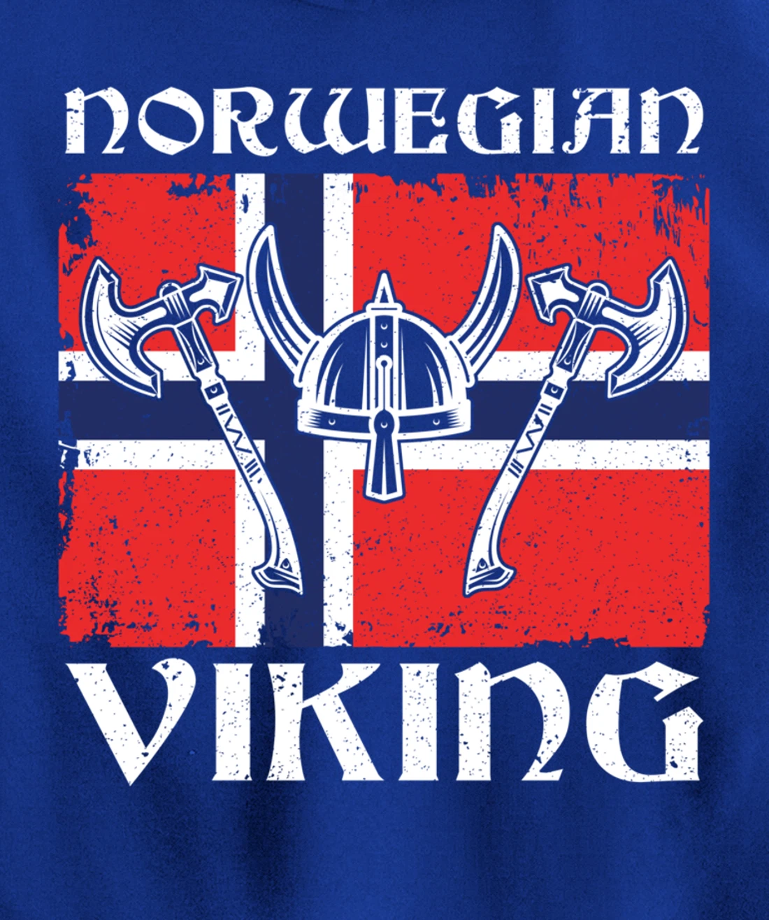 Viking Blood Norway Warrior Gift Norway Pullover Hoodie