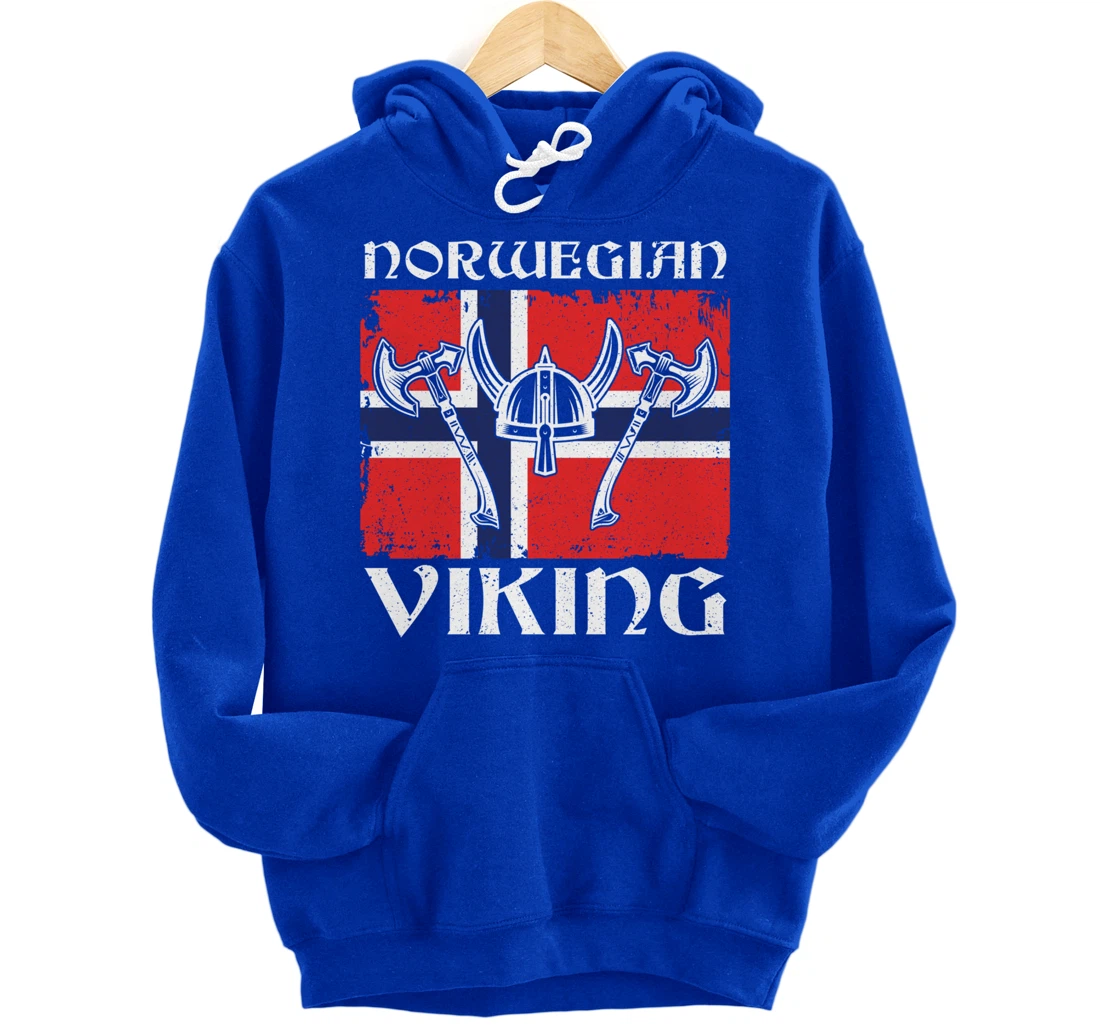 Viking Blood Norway Warrior Gift Norway Pullover Hoodie