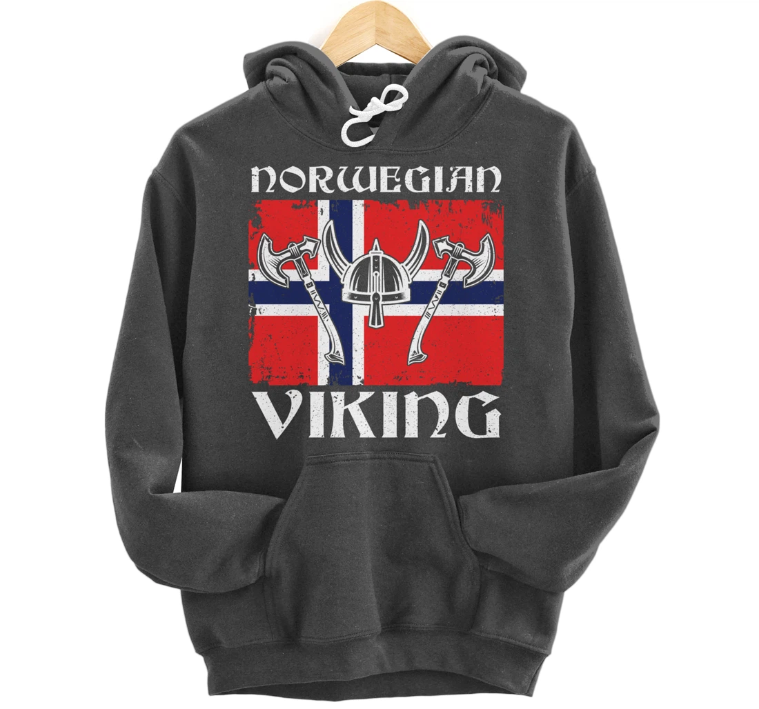 Viking Blood Norway Warrior Gift Norway Pullover Hoodie