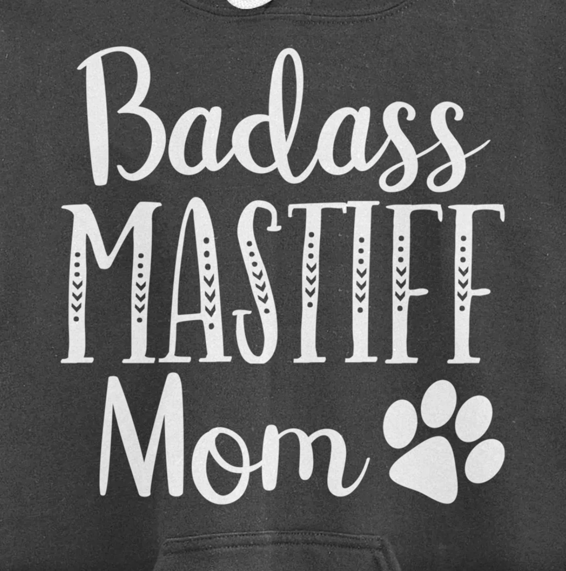 BadAss Bullmastiff Dog Mom Mastiff Lover Funny Owners Funny Pullover Hoodie