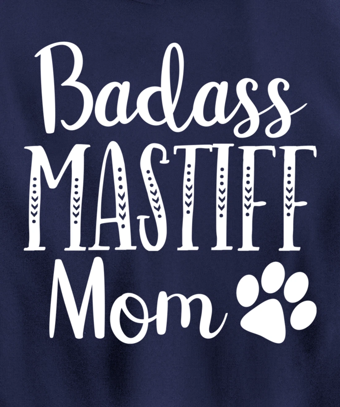 BadAss Bullmastiff Dog Mom Mastiff Lover Funny Owners Funny Pullover Hoodie