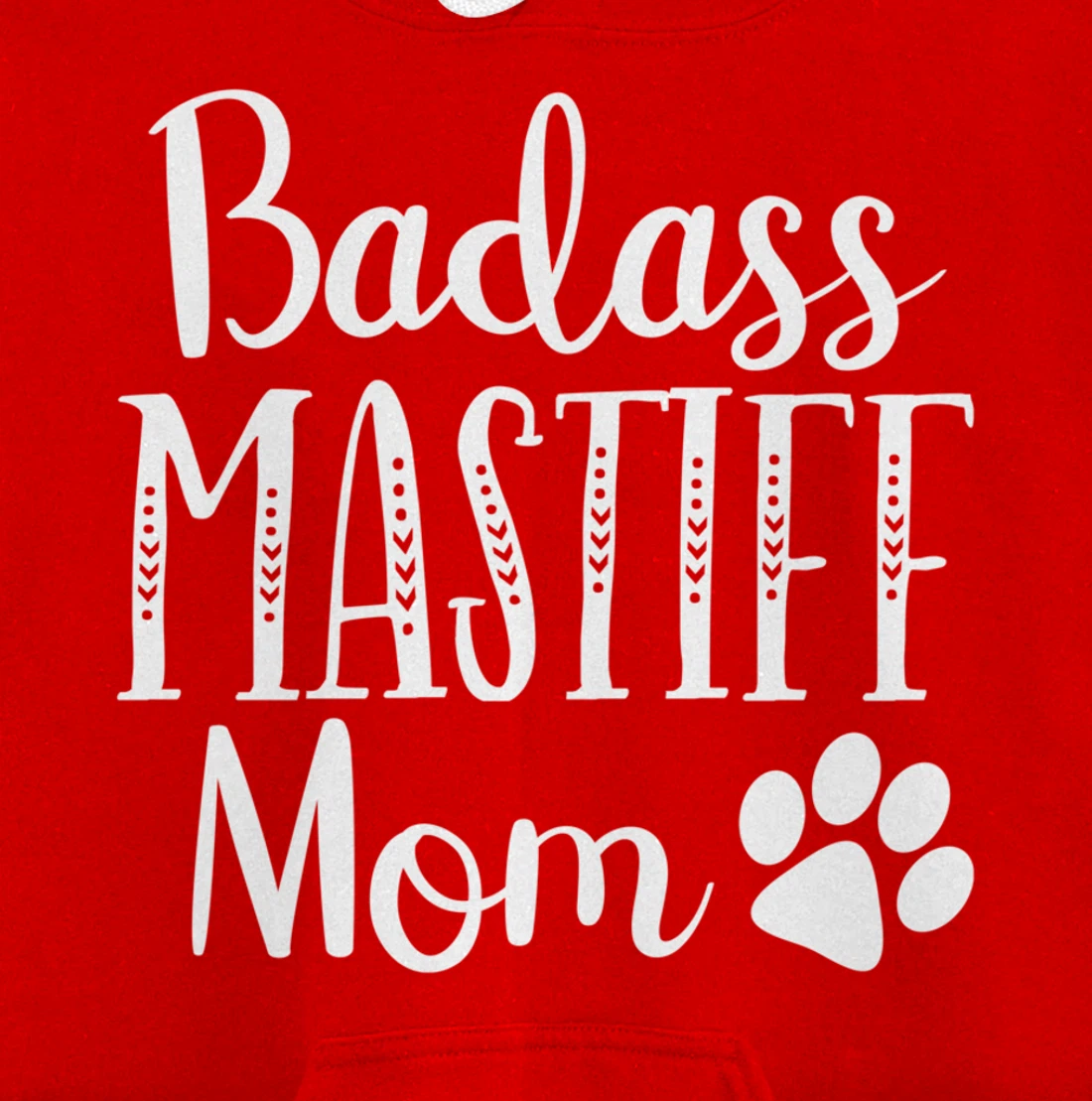 BadAss Bullmastiff Dog Mom Mastiff Lover Funny Owners Funny Pullover Hoodie