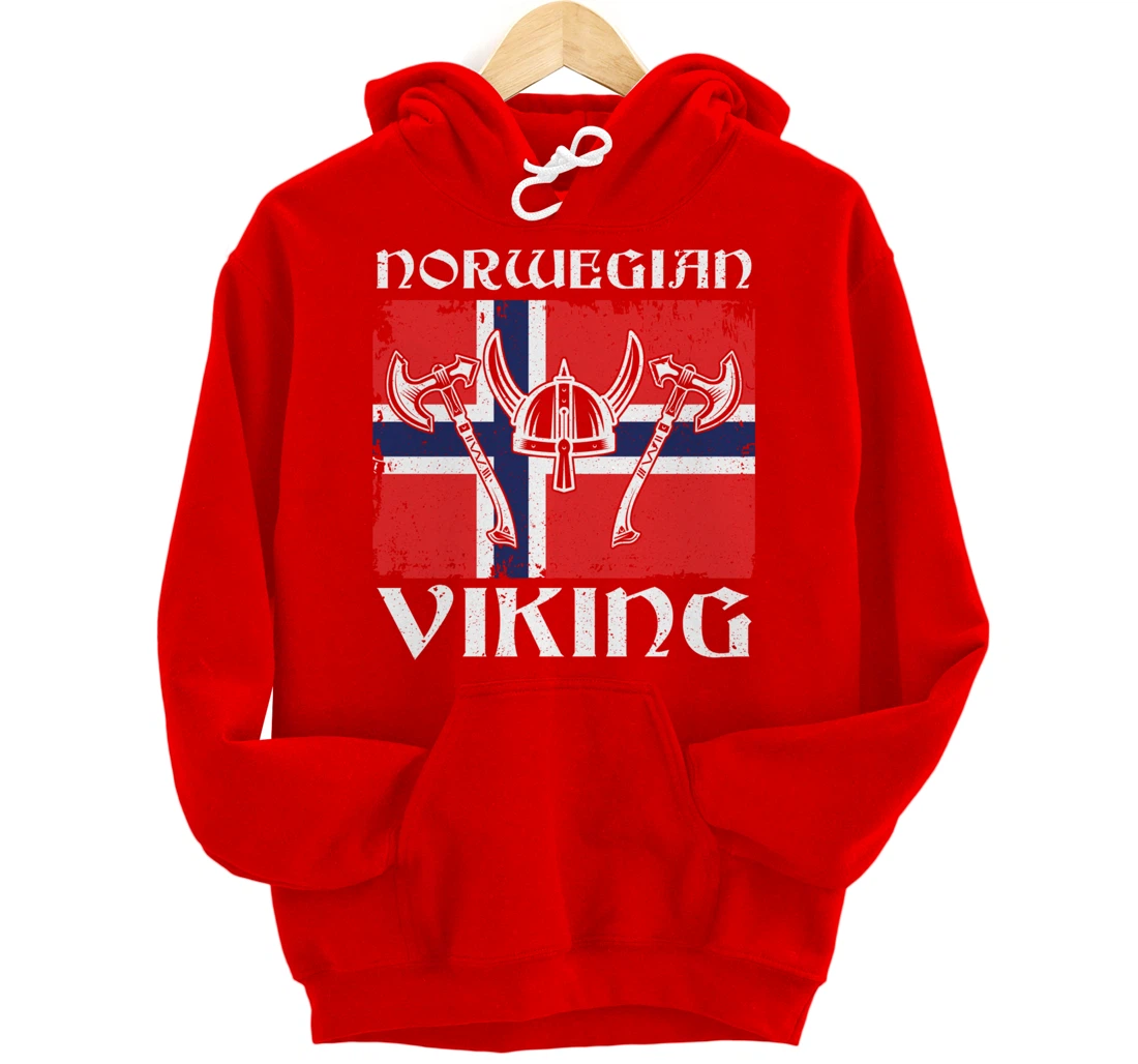 Viking Blood Norway Warrior Gift Norway Pullover Hoodie