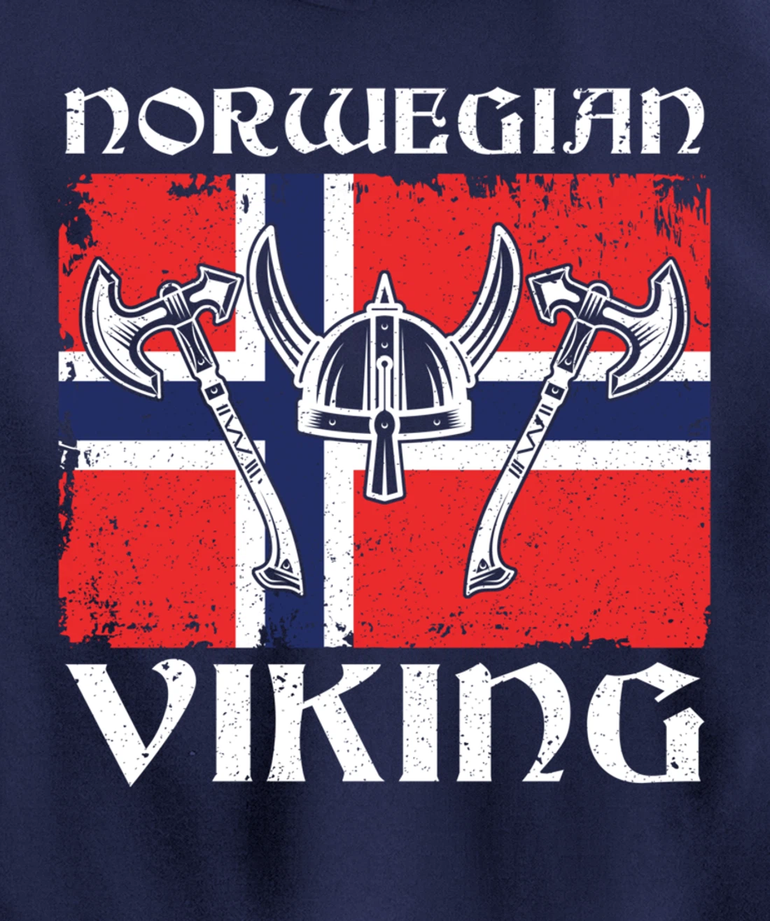 Viking Blood Norway Warrior Gift Norway Pullover Hoodie