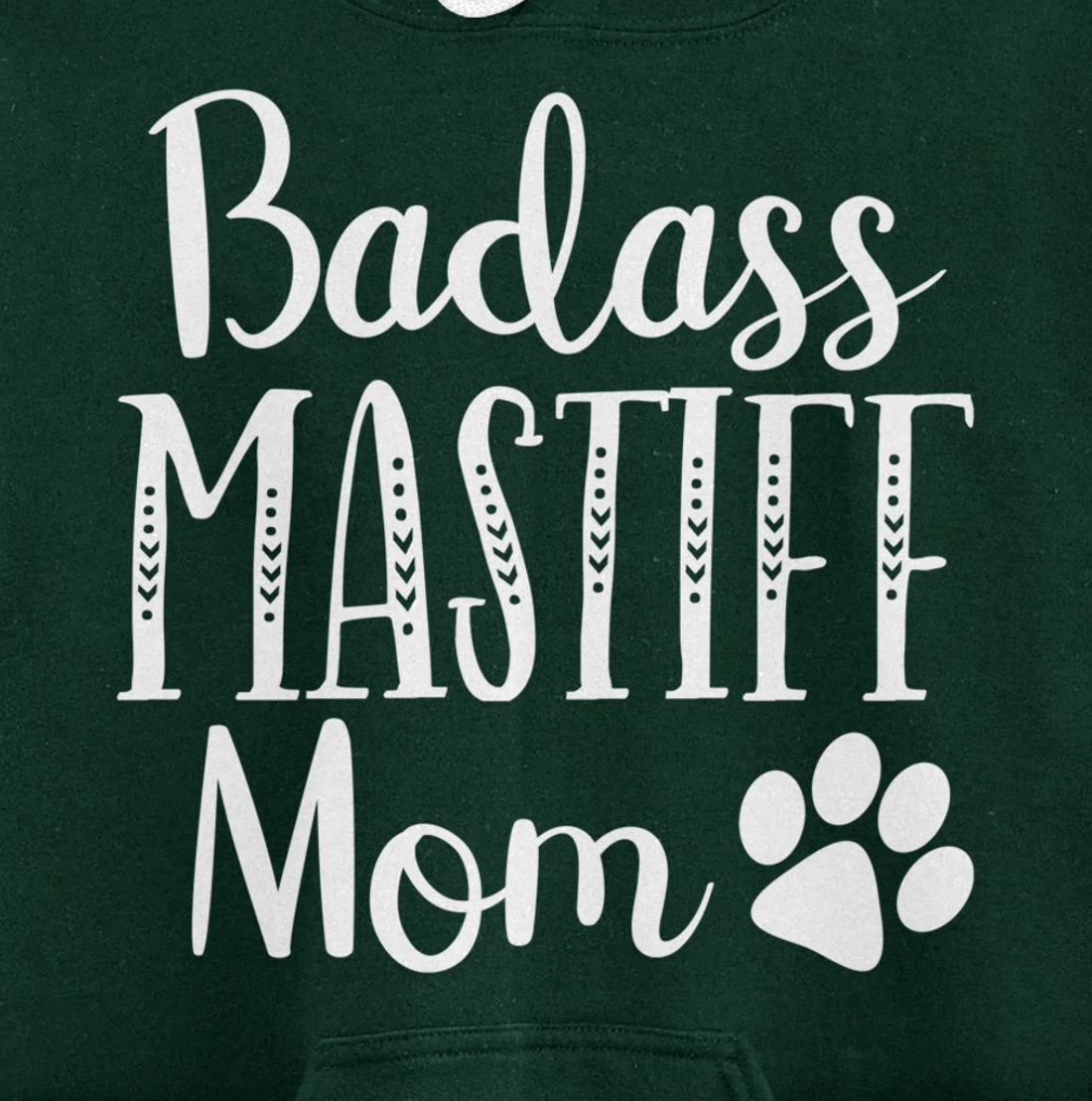 BadAss Bullmastiff Dog Mom Mastiff Lover Funny Owners Funny Pullover Hoodie