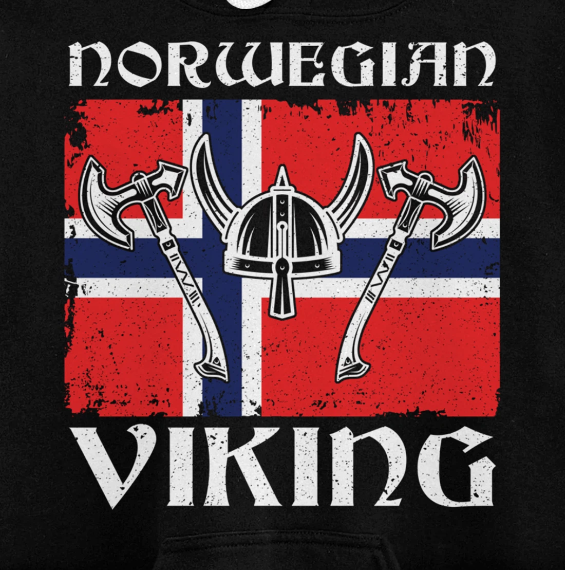 Viking Blood Norway Warrior Gift Norway Pullover Hoodie