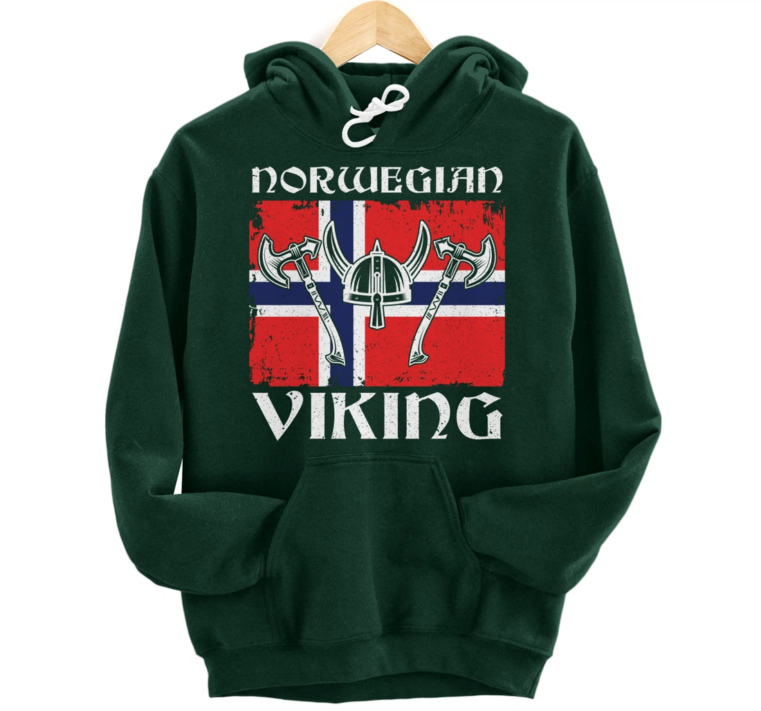 Viking Blood Norway Warrior Gift Norway Pullover Hoodie