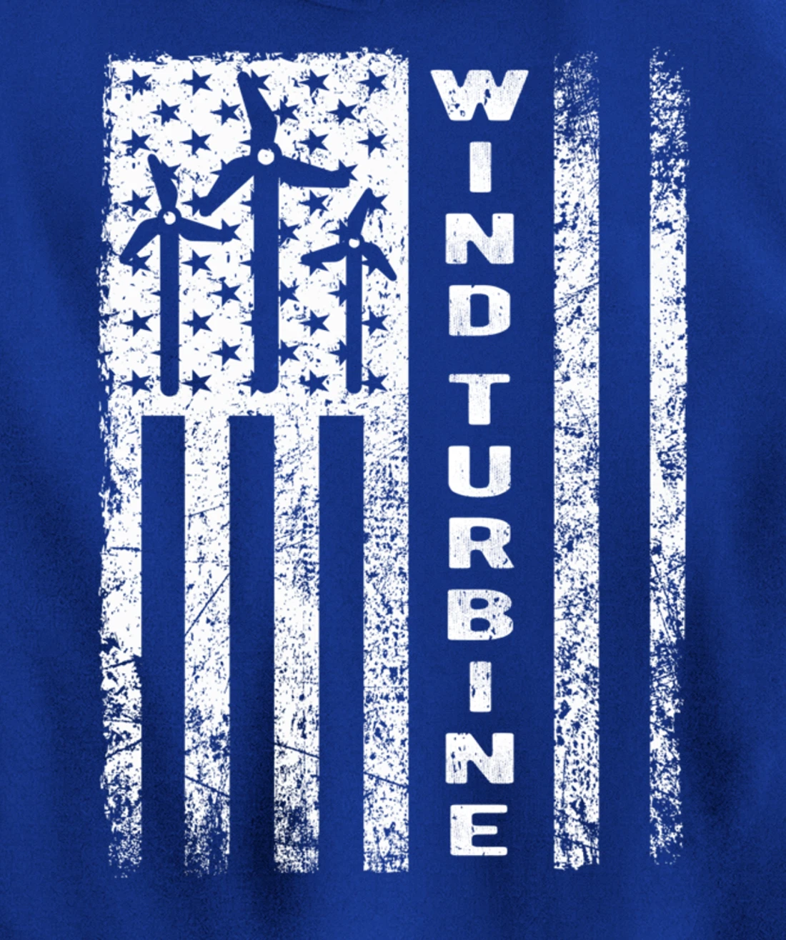 Wind Turbine Flag - Wind Power Outfit Windmill Operator Gift Pullover Hoodie