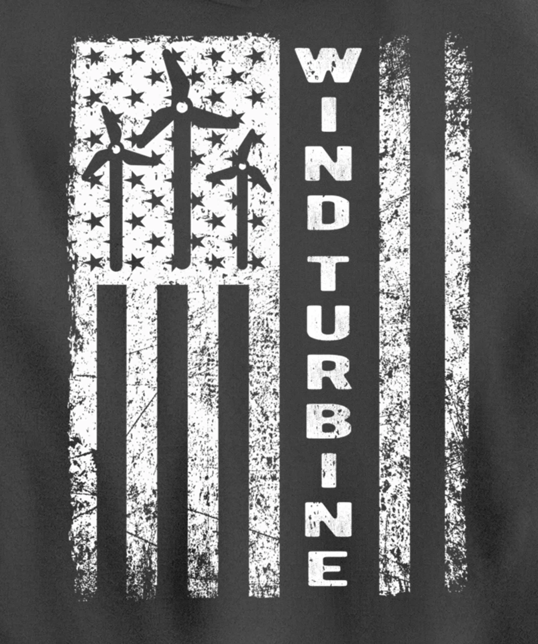 Wind Turbine Flag - Wind Power Outfit Windmill Operator Gift Pullover Hoodie