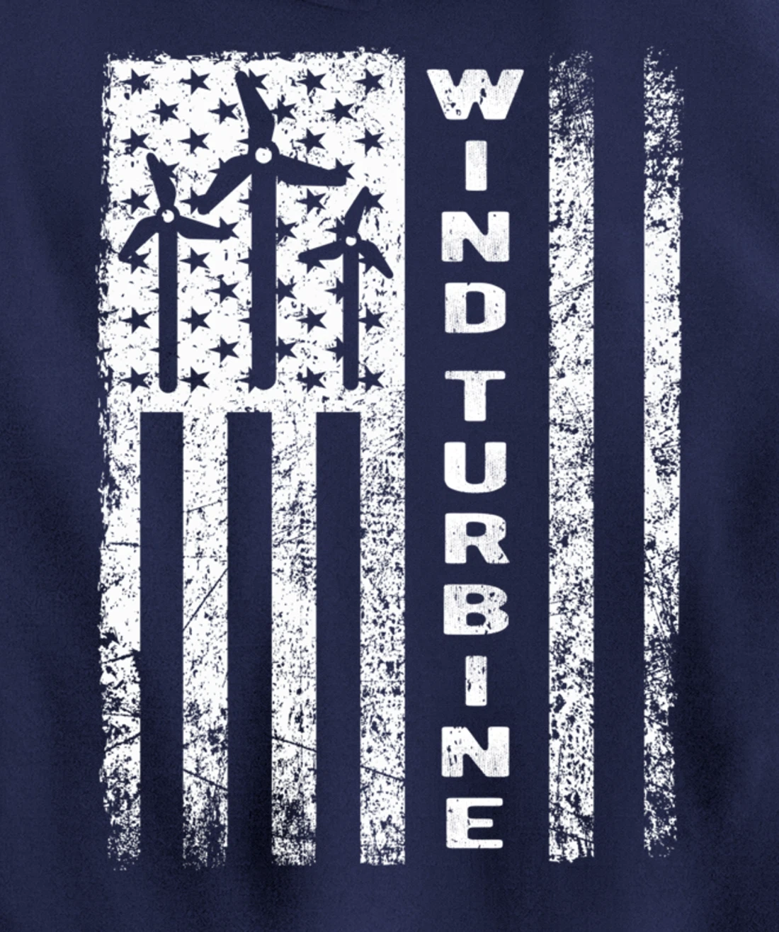 Wind Turbine Flag - Wind Power Outfit Windmill Operator Gift Pullover Hoodie