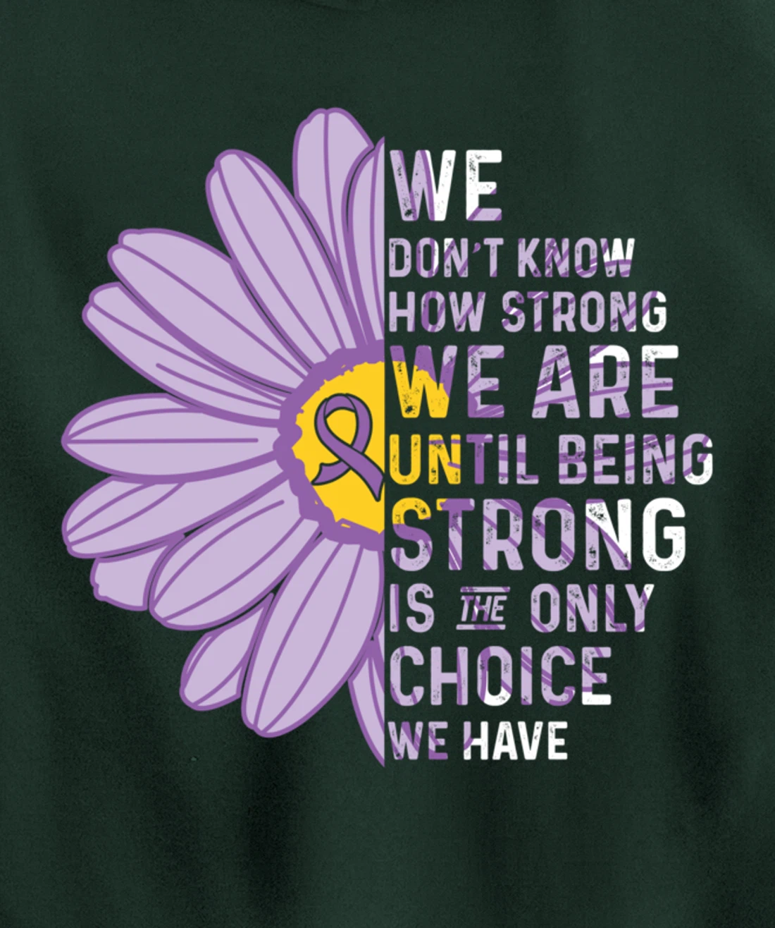 We Are Strong- Crohns and Colitis Awareness Item for Women Pullover Hoodie