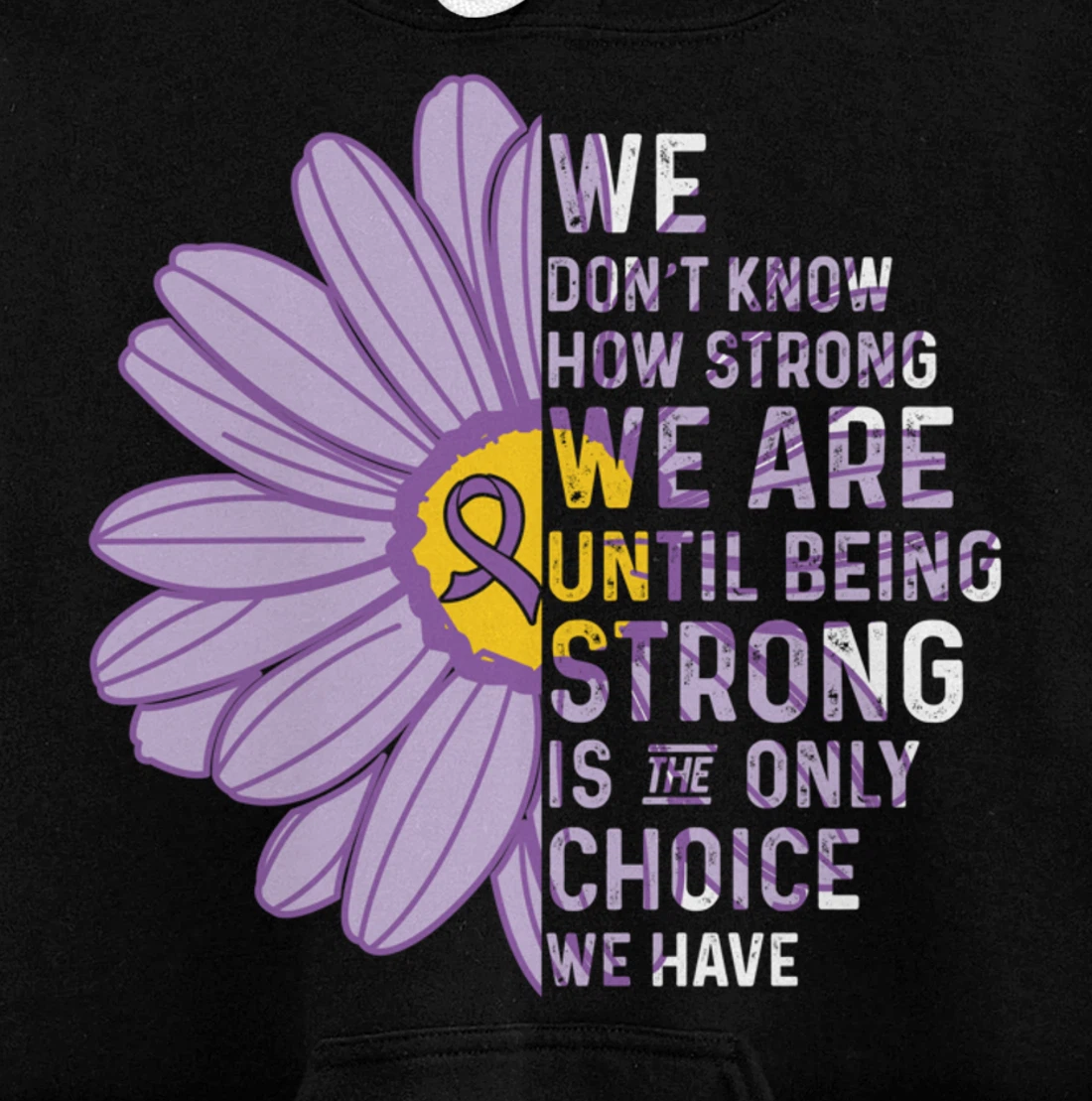 We Are Strong- Crohns and Colitis Awareness Item for Women Pullover Hoodie