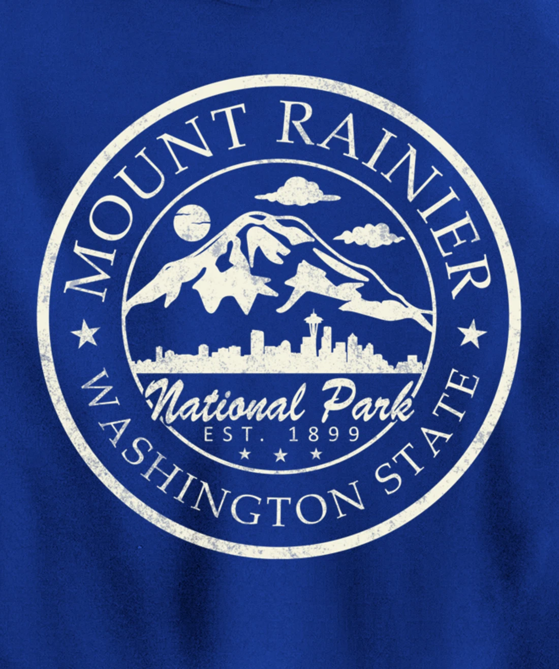 Vintage National Park Mt Rainier Retro shirt Pullover Hoodie