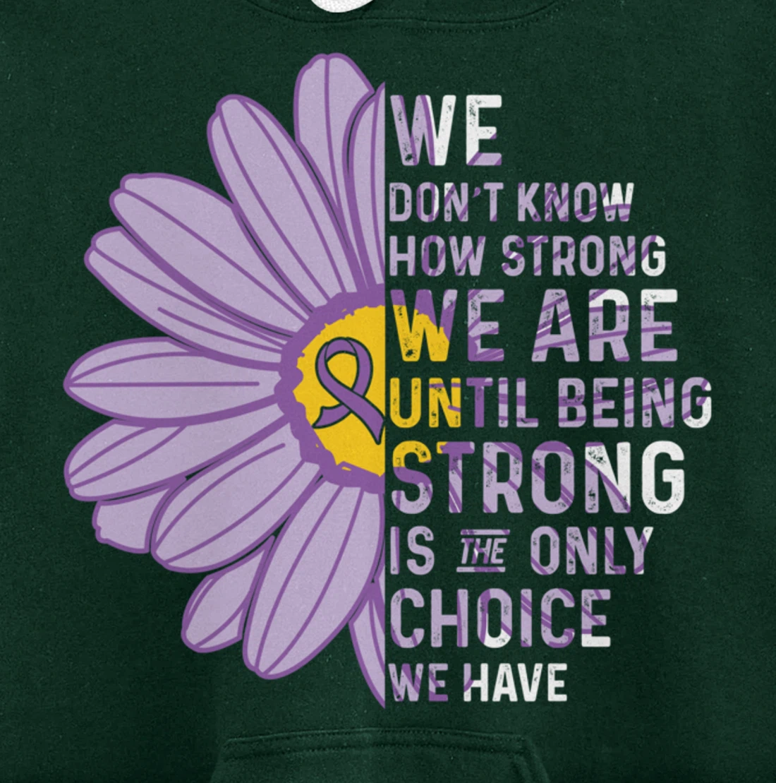 We Are Strong- Crohns and Colitis Awareness Item for Women Pullover Hoodie