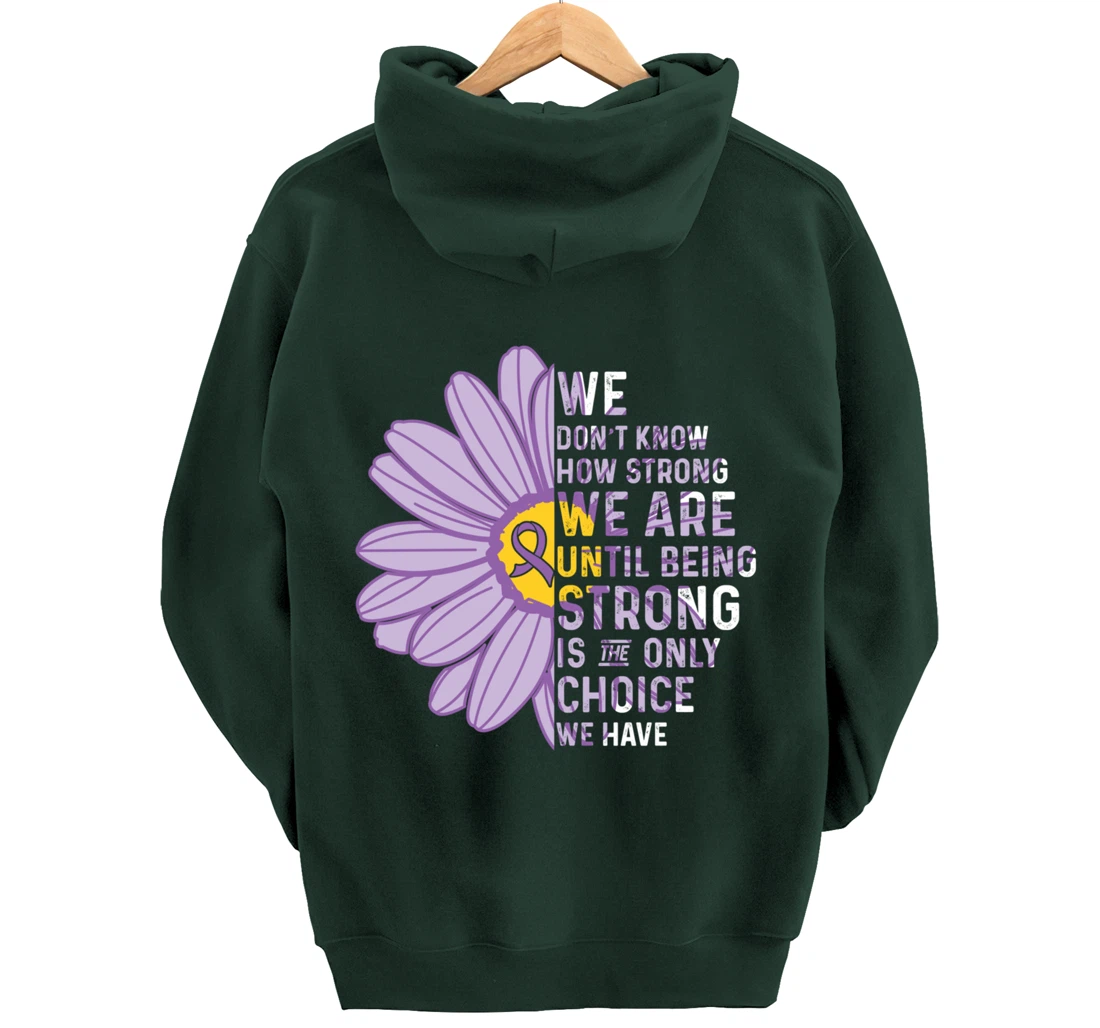 We Are Strong- Crohns and Colitis Awareness Item for Women Pullover Hoodie