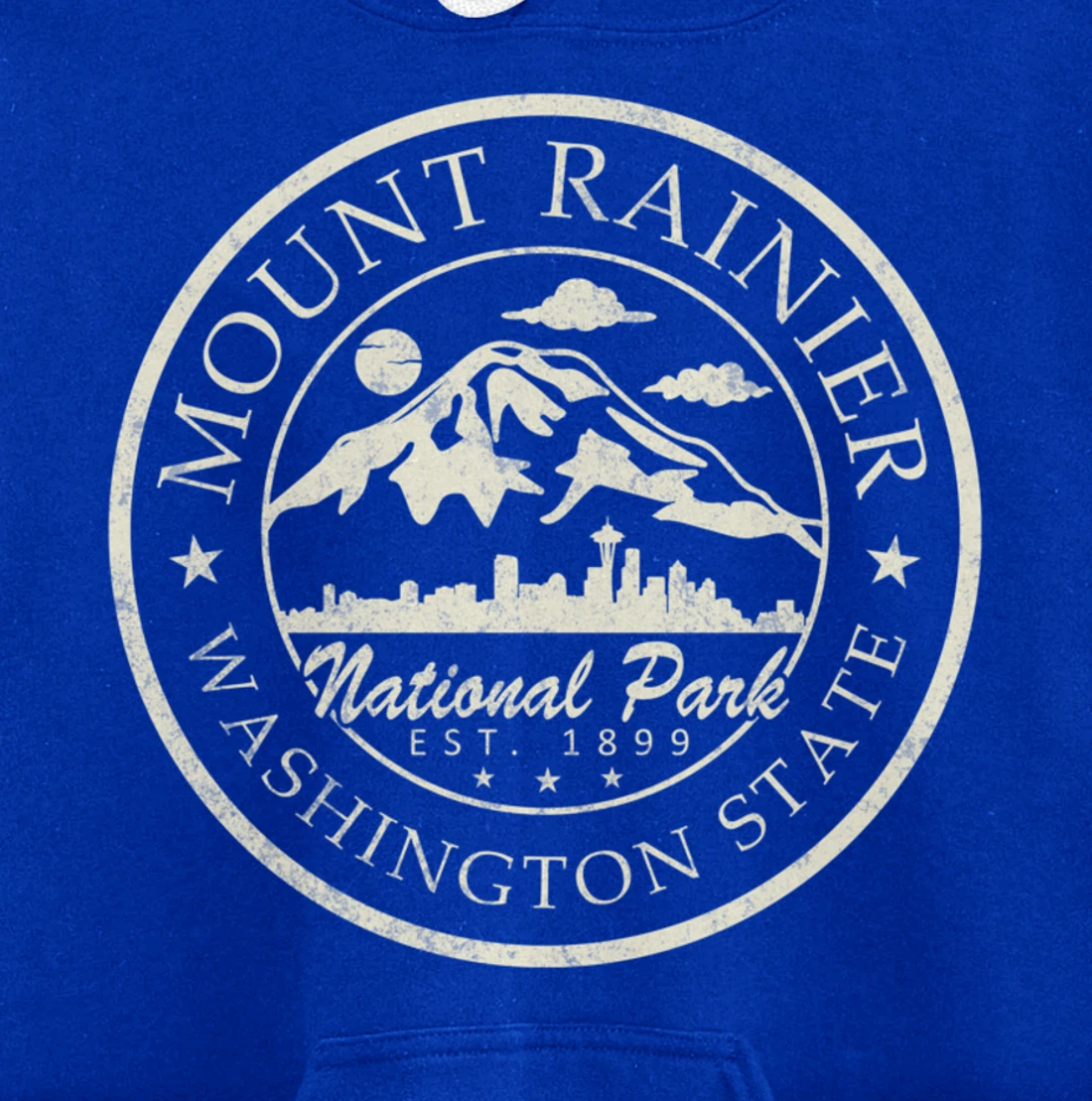 Vintage National Park Mt Rainier Retro shirt Pullover Hoodie
