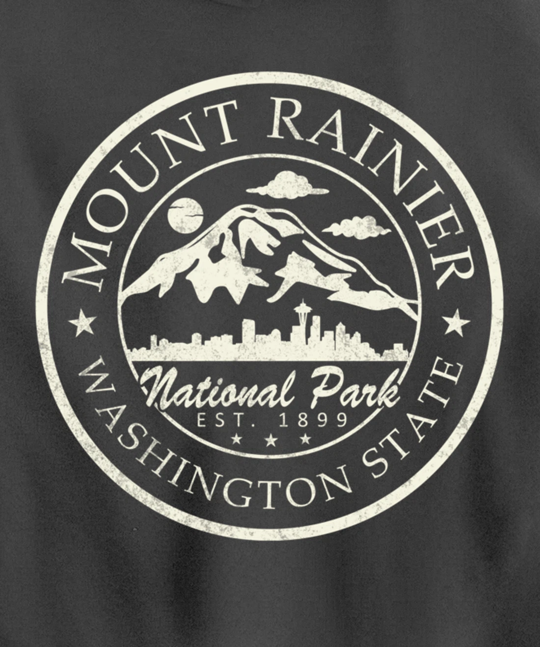 Vintage National Park Mt Rainier Retro shirt Pullover Hoodie