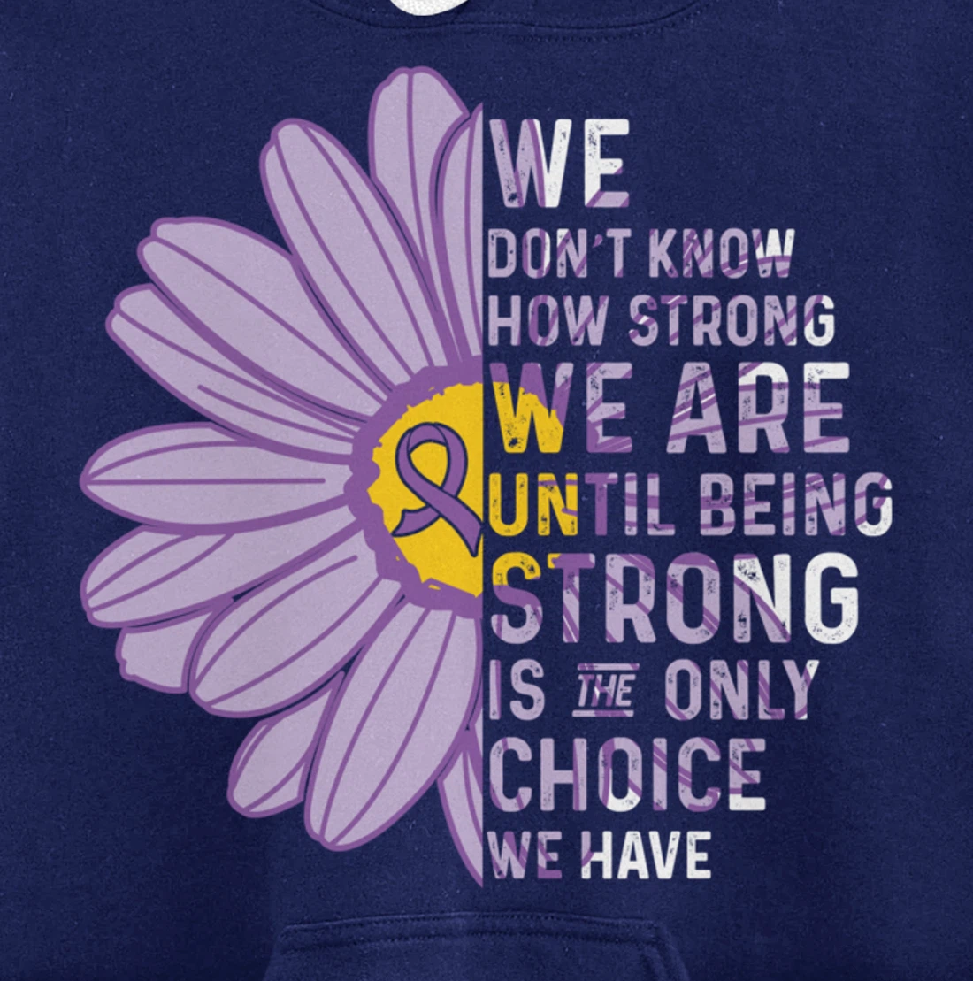 We Are Strong- Crohns and Colitis Awareness Item for Women Pullover Hoodie