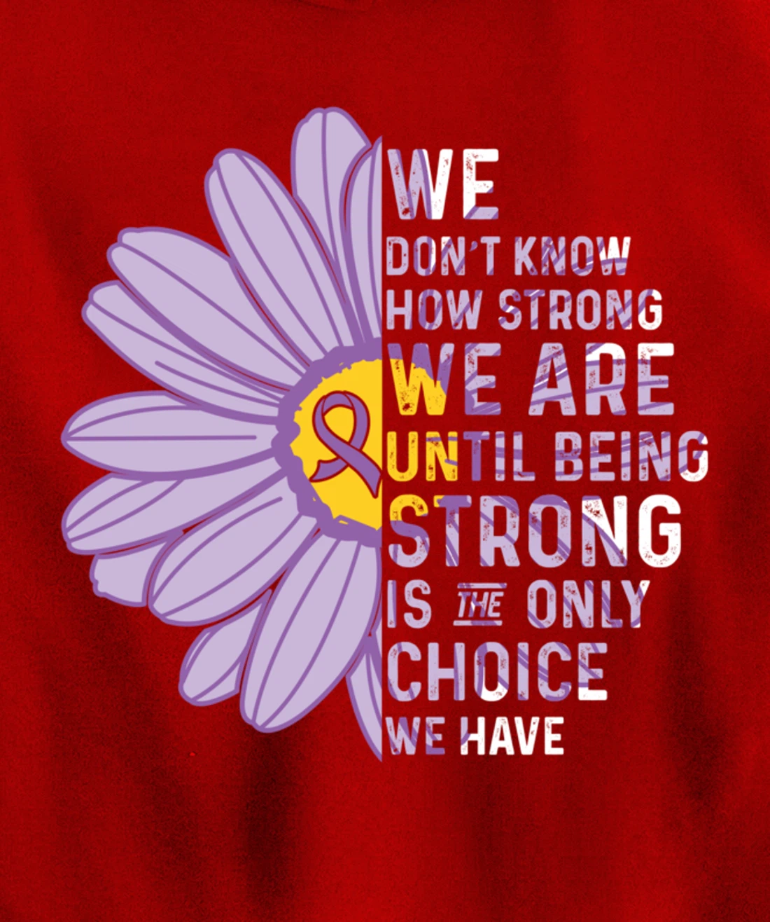 We Are Strong- Crohns and Colitis Awareness Item for Women Pullover Hoodie