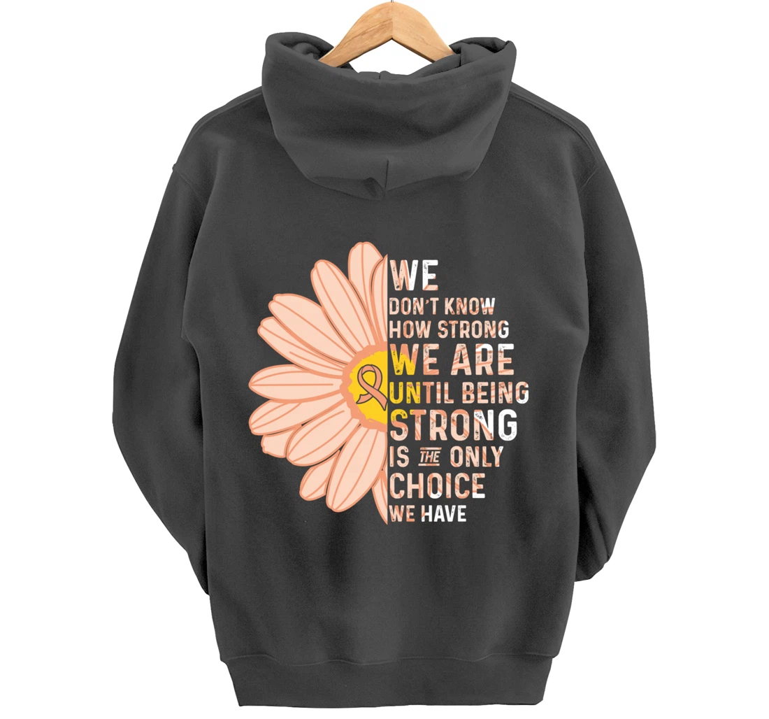 We Are Strong- Endometrial Cancer Awareness Item for Women Pullover Hoodie