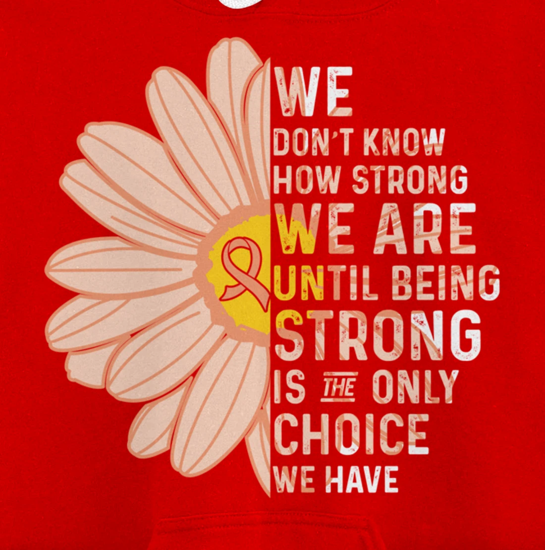 We Are Strong- Endometrial Cancer Awareness Item for Women Pullover Hoodie