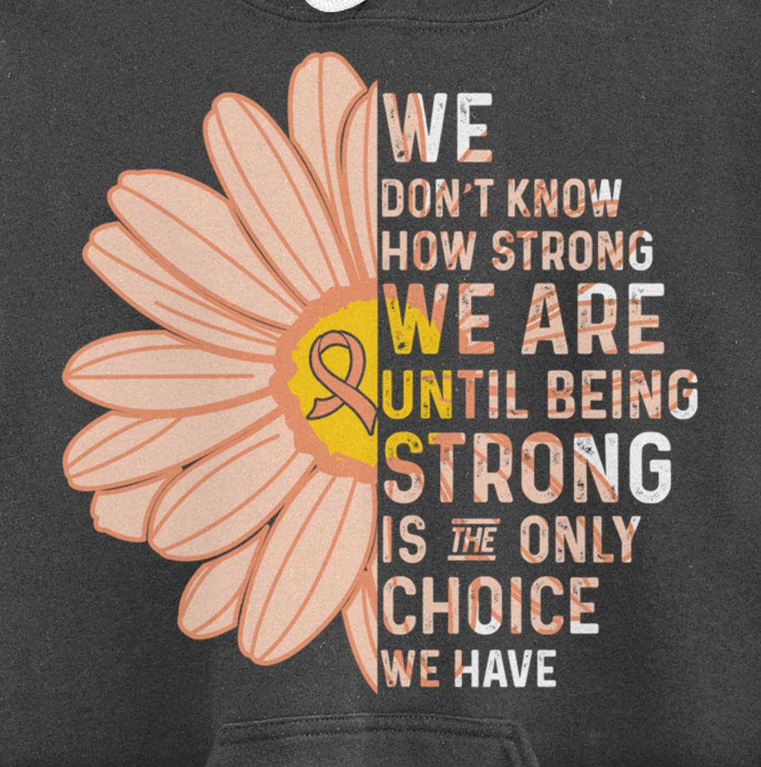 We Are Strong- Endometrial Cancer Awareness Item for Women Pullover Hoodie