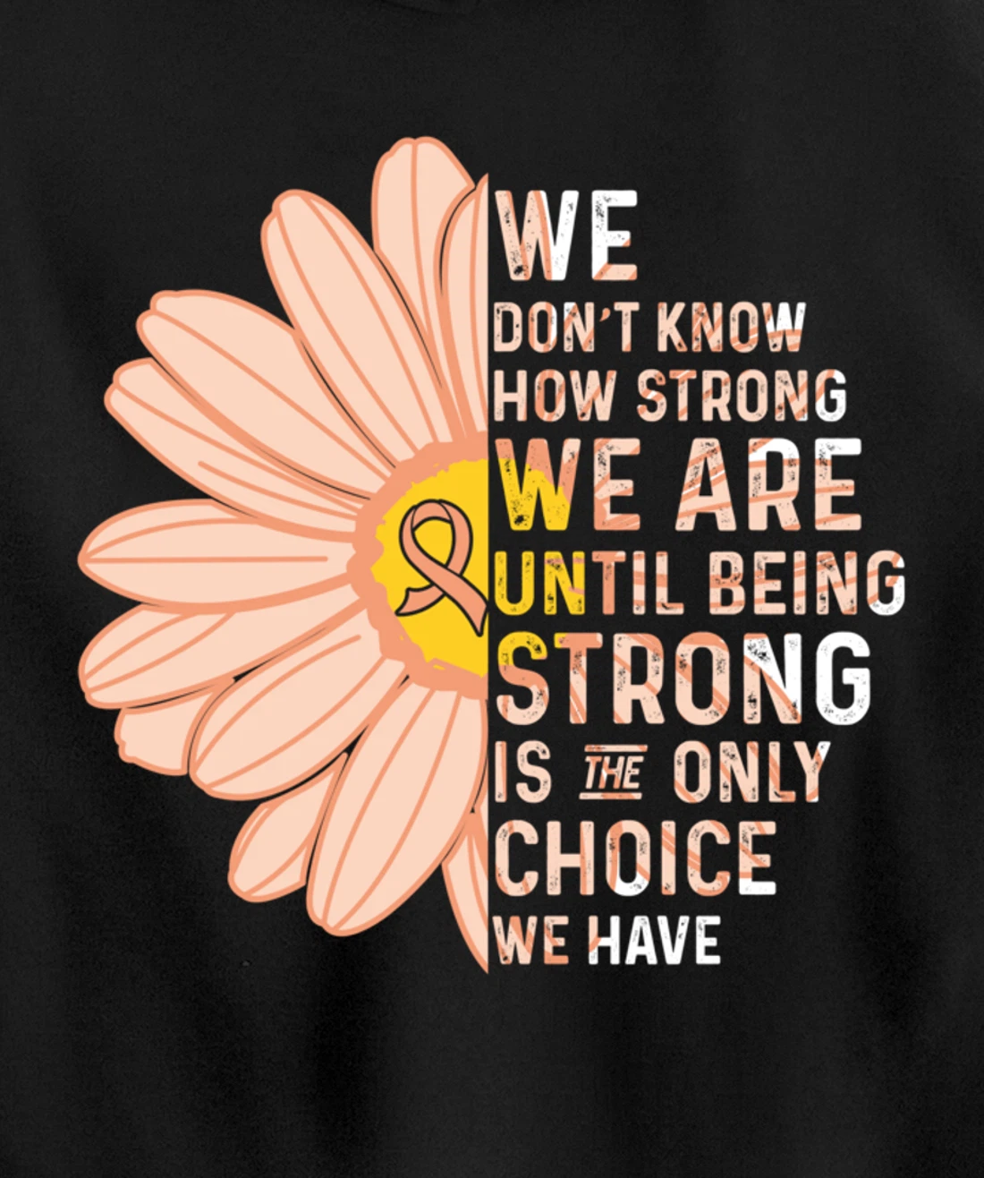 We Are Strong- Endometrial Cancer Awareness Item for Women Pullover Hoodie