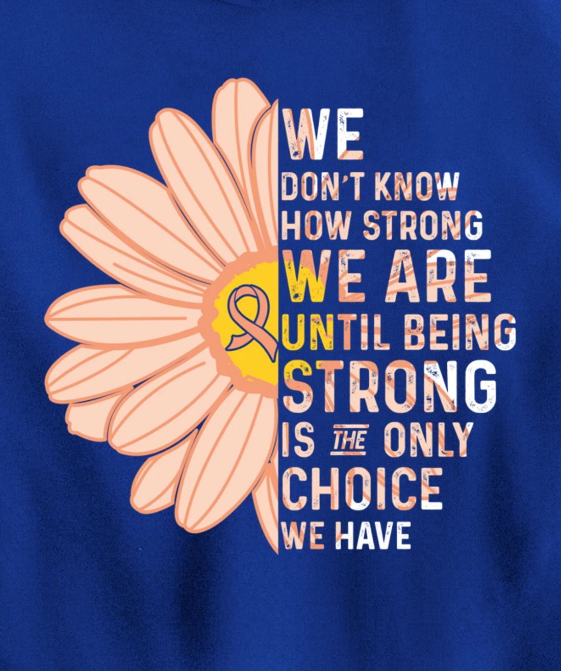 We Are Strong- Endometrial Cancer Awareness Item for Women Pullover Hoodie