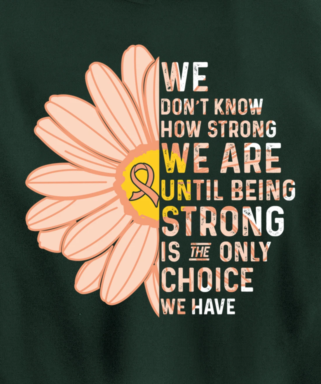 We Are Strong- Endometrial Cancer Awareness Item for Women Pullover Hoodie