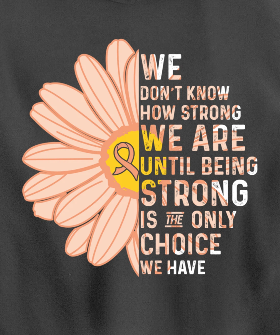 We Are Strong- Endometrial Cancer Awareness Item for Women Pullover Hoodie
