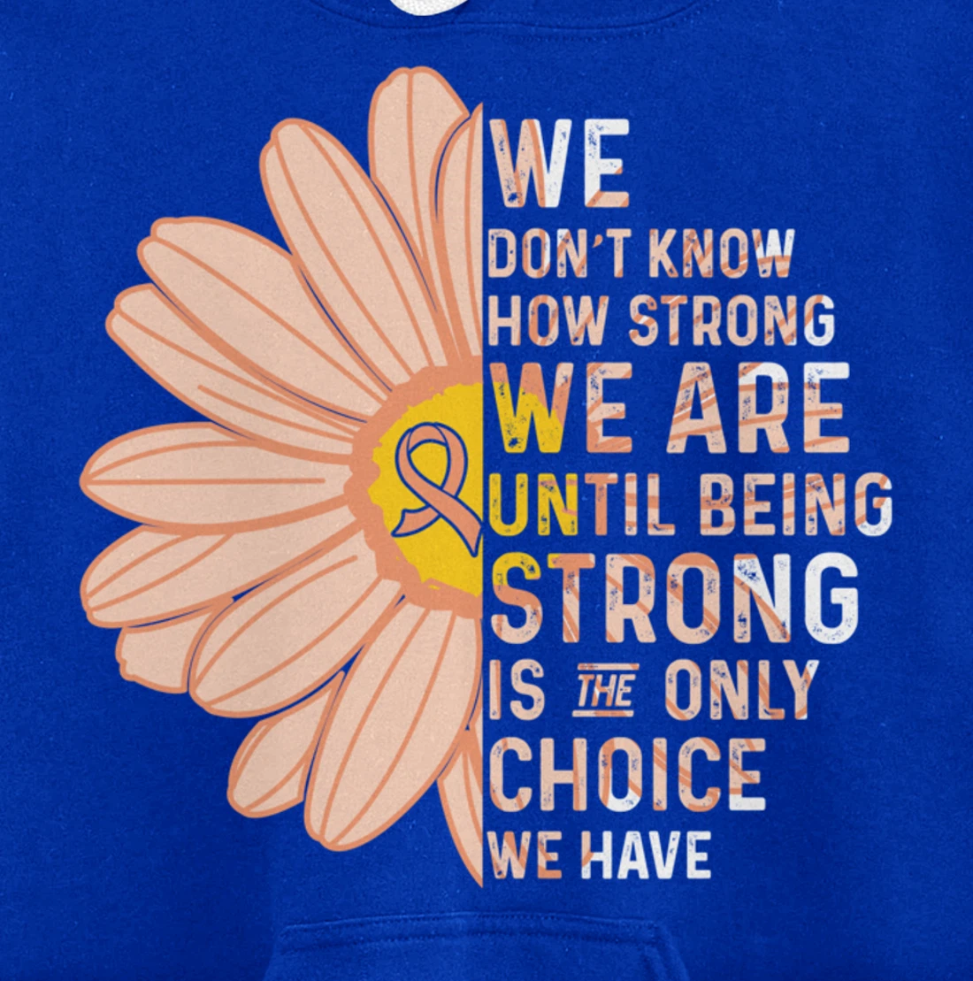 We Are Strong- Endometrial Cancer Awareness Item for Women Pullover Hoodie