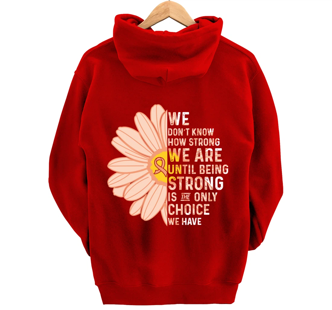 We Are Strong- Endometrial Cancer Awareness Item for Women Pullover Hoodie