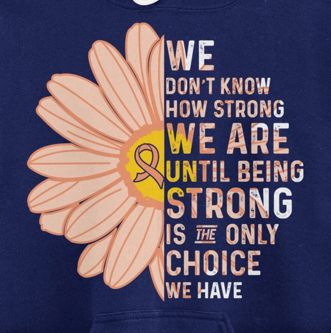 We Are Strong- Endometrial Cancer Awareness Item for Women Pullover Hoodie