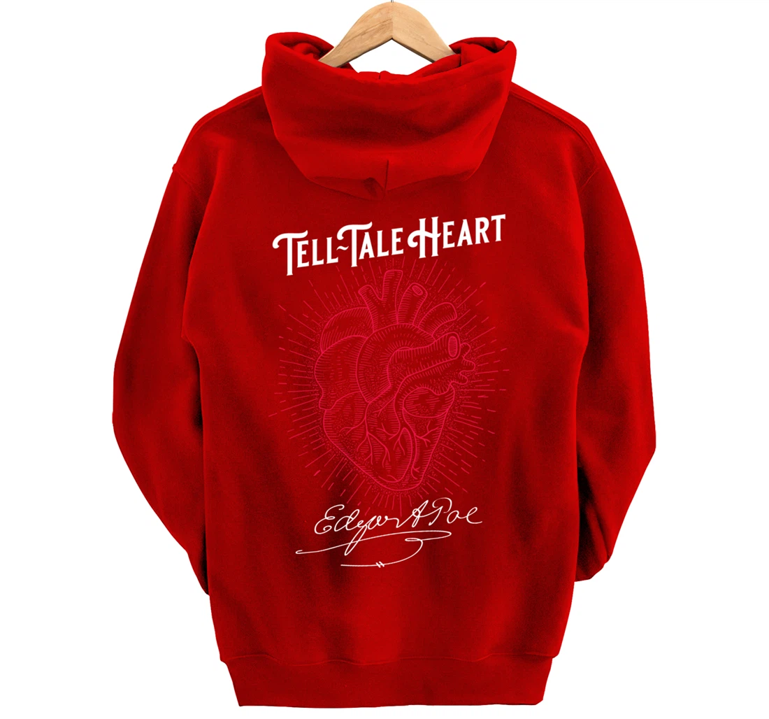 Edgar Allan Poe Tell-Tale Heart Literary Pullover Hoodie