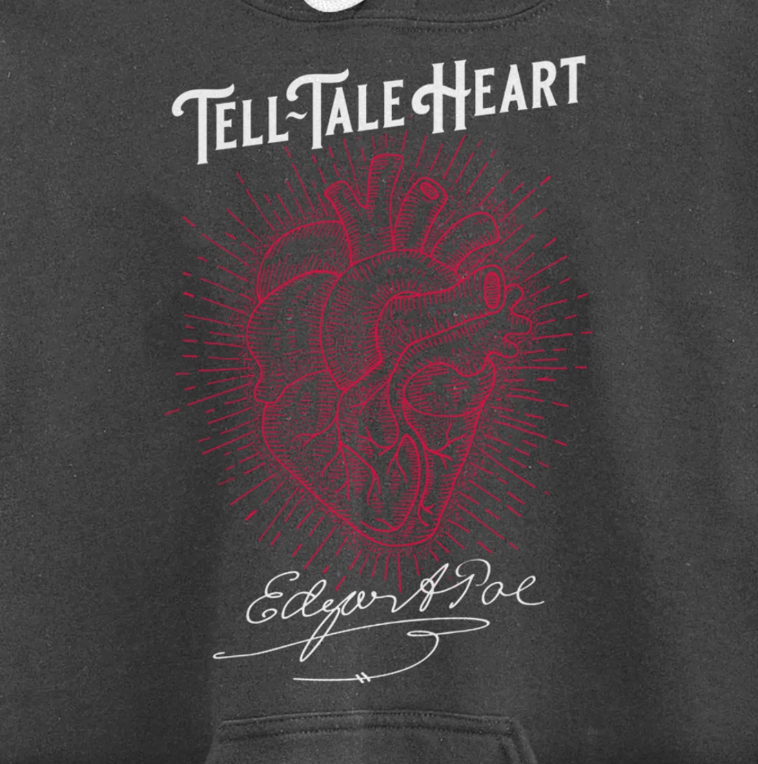 Edgar Allan Poe Tell-Tale Heart Literary Pullover Hoodie