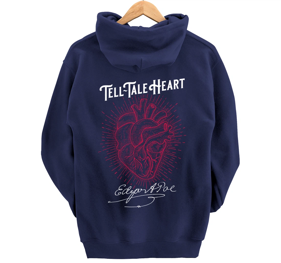 Edgar Allan Poe Tell-Tale Heart Literary Pullover Hoodie