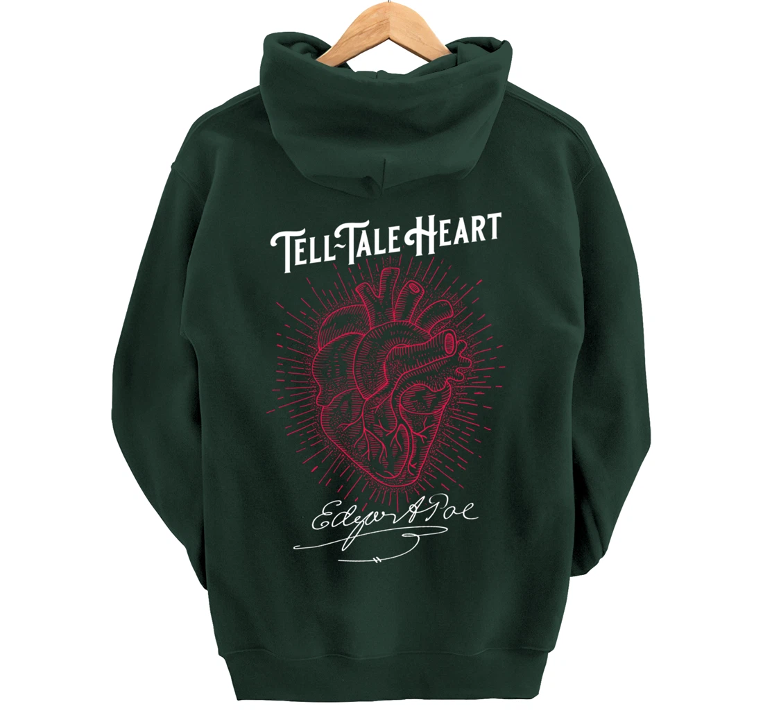 Edgar Allan Poe Tell-Tale Heart Literary Pullover Hoodie