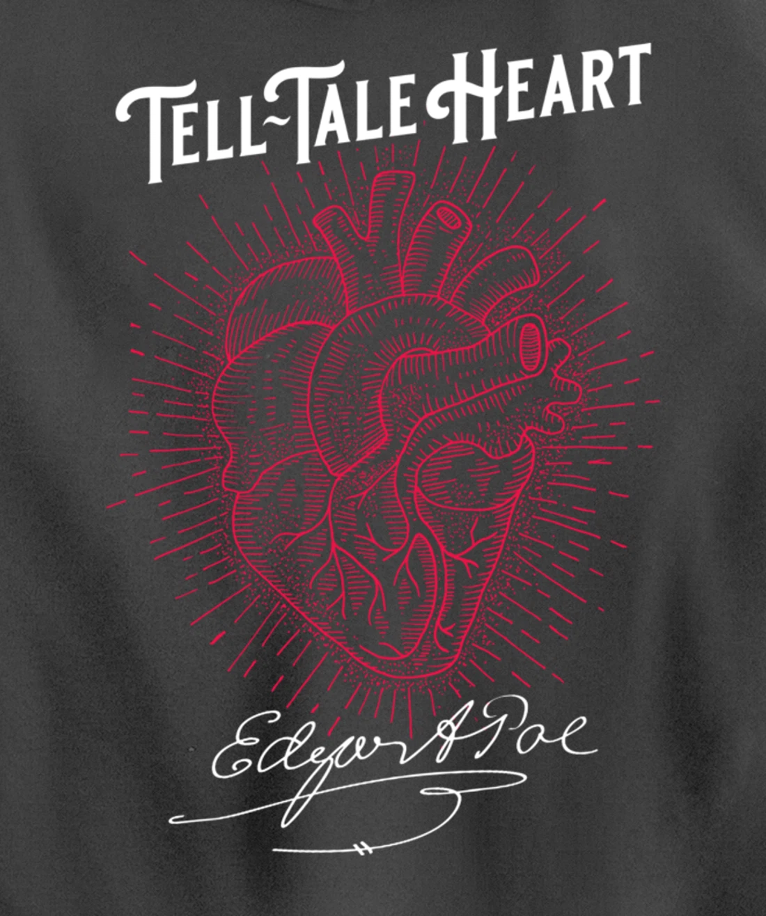Edgar Allan Poe Tell-Tale Heart Literary Pullover Hoodie