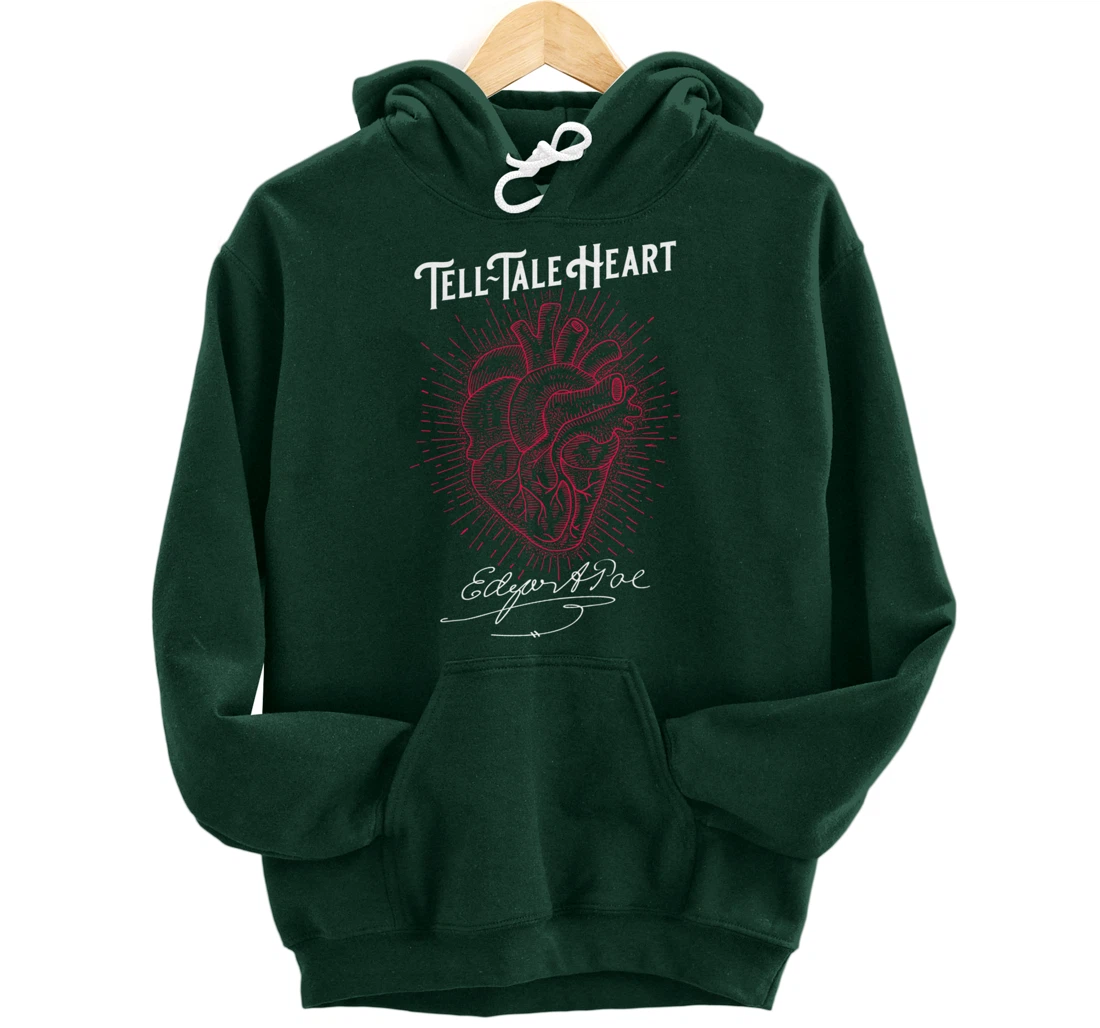Edgar Allan Poe Tell-Tale Heart Literary Pullover Hoodie
