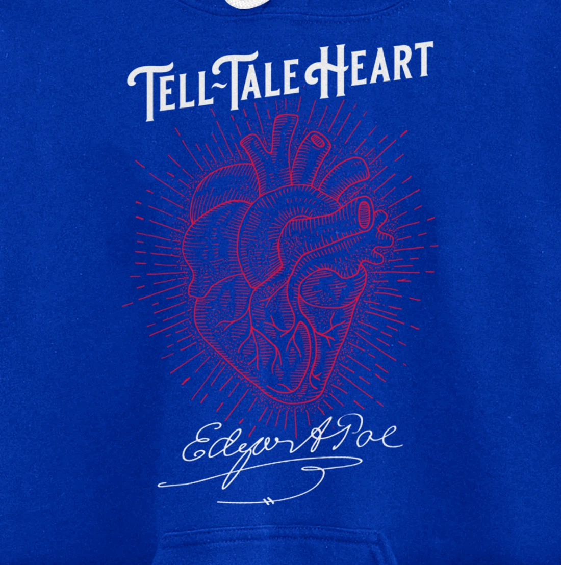 Edgar Allan Poe Tell-Tale Heart Literary Pullover Hoodie