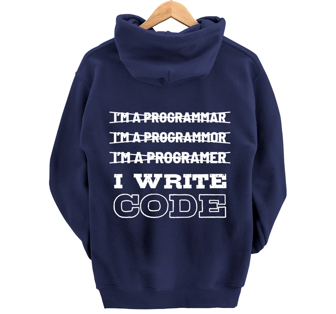Funny Code Programmer And Coder Pullover Hoodie