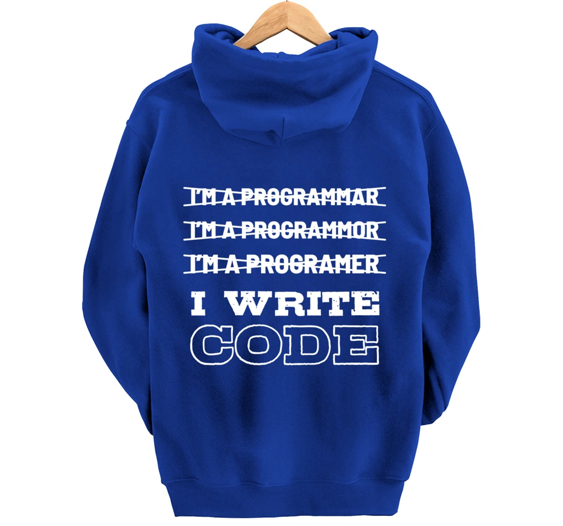 Funny Code Programmer And Coder Pullover Hoodie