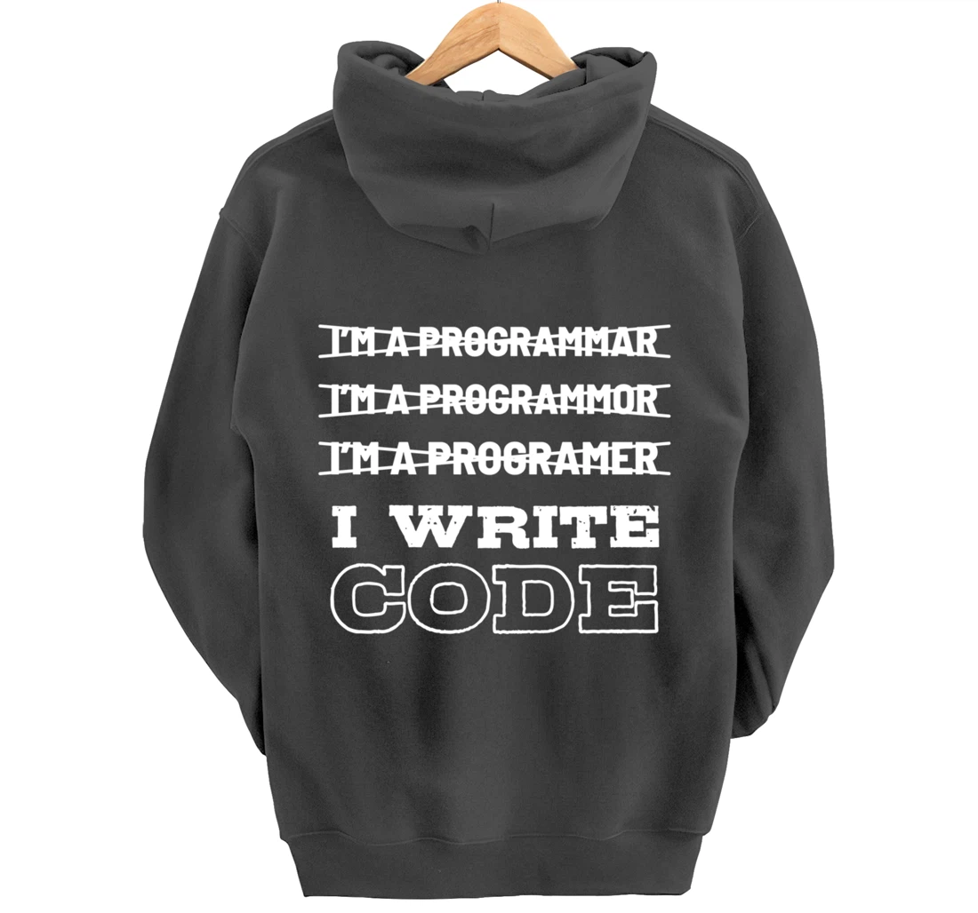 Funny Code Programmer And Coder Pullover Hoodie