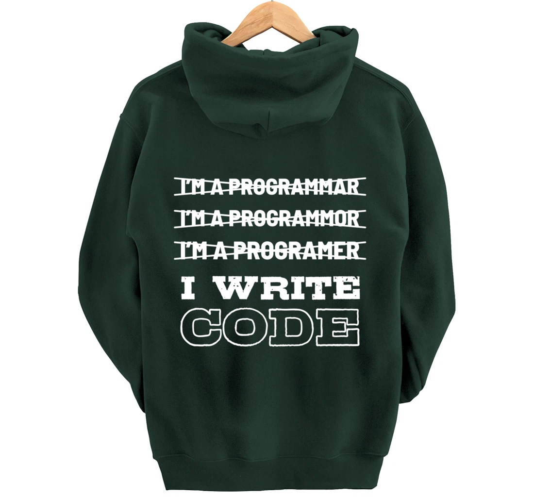 Funny Code Programmer And Coder Pullover Hoodie