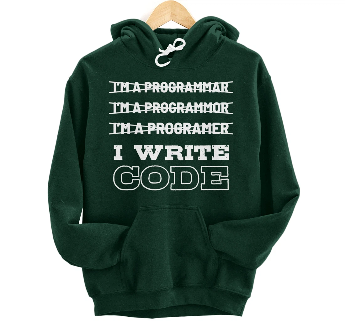 Funny Code Programmer And Coder Pullover Hoodie